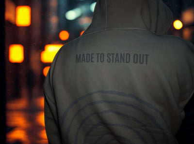 Mizfit Essentials “Stay Grounded” Beige Hoodie