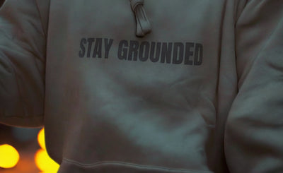 Mizfit Essentials “Stay Grounded” Beige Hoodie
