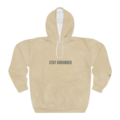 Mizfit Essentials “Stay Grounded” Beige Hoodie