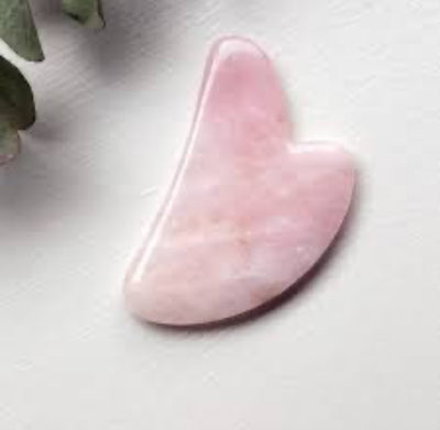 Mizfit Essentials™ Rose Quartz Gua Sha – Radiance Face Massage Tool - Mizfit Essentials