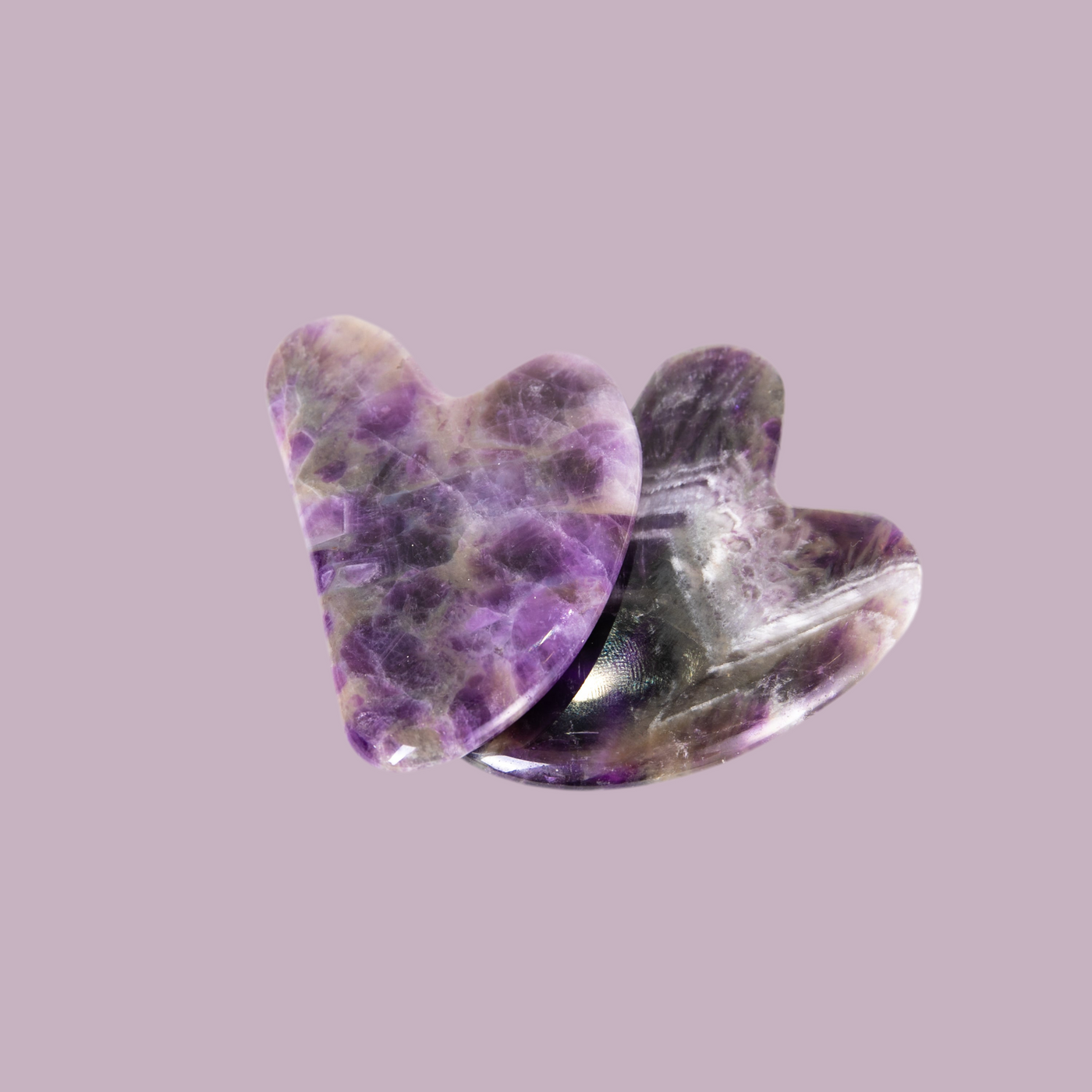 Mizfit Amethyst Gua Sha – Crystal Facial Massage Tool for Balance - Mizfit Essentials