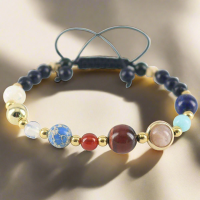Galaxy Bracelet – Planet Stone Beaded Energy Jewelry - Mizfit Essentials
