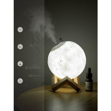 Moonlight Mist Maker – 3D Moon Lamp Aromatherapy Diffuser - Mizfit Essentials