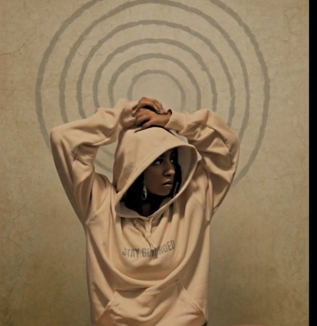 Mizfit Essentials “Stay Grounded” Beige Hoodie