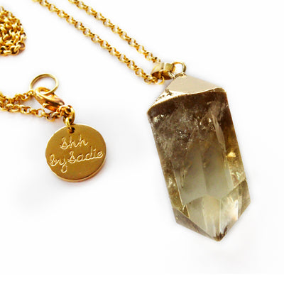 Glow Necklace – Crystal Quartz, Rose Quartz & Amethyst Pendant - Mizfit Essentials