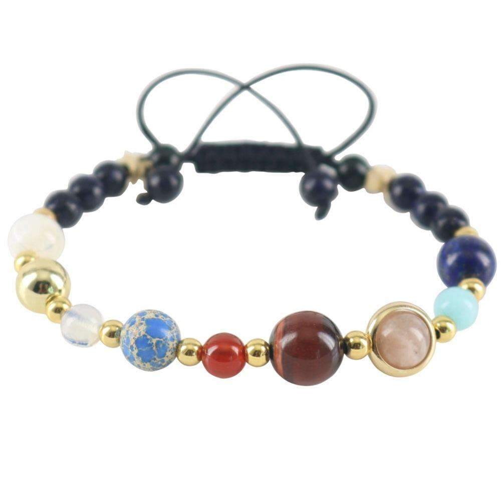 galaxy bracelet planet stone